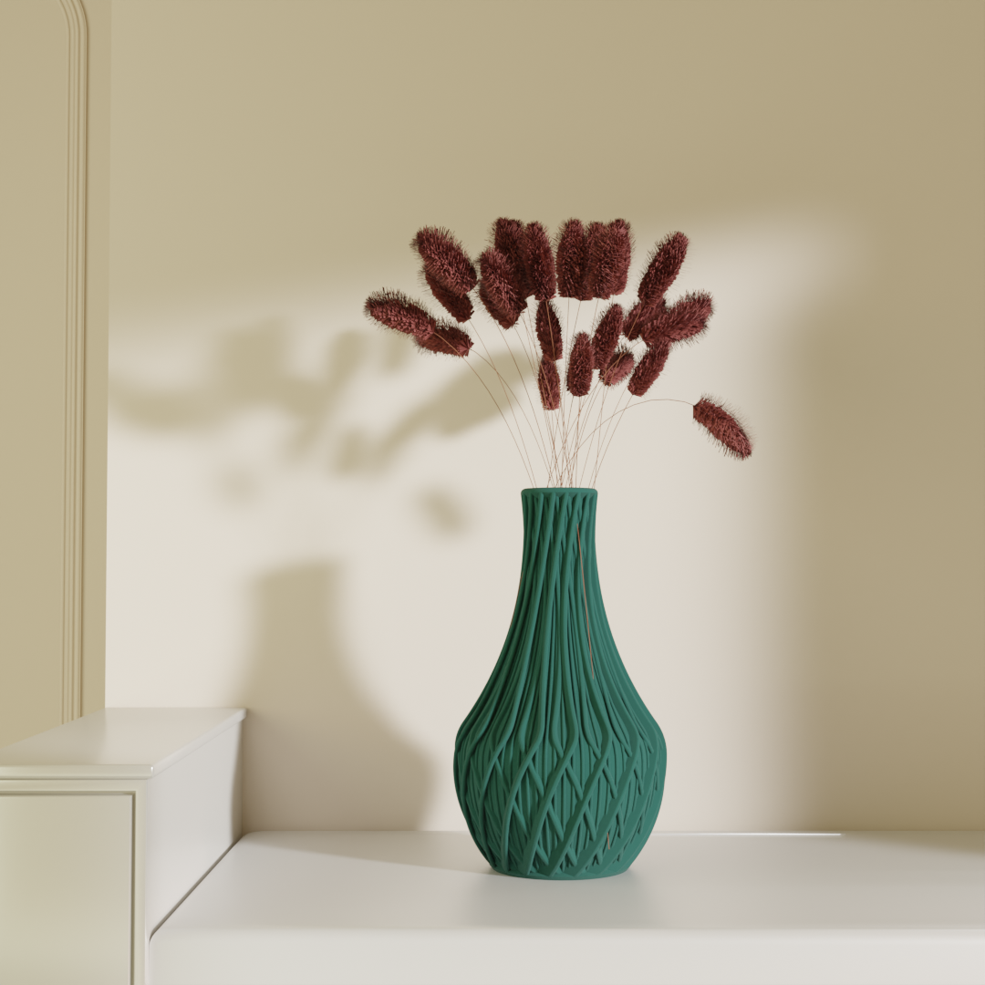 Fractal, detail view — designer decorative vase India | Styra