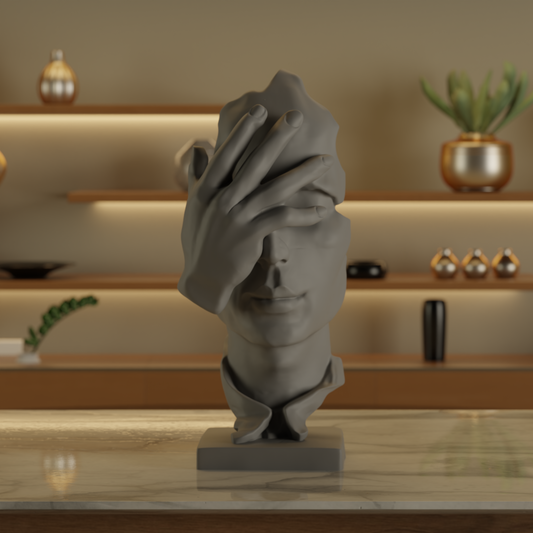 Frustated Employee Grey — designer decor sculpture India | Styra