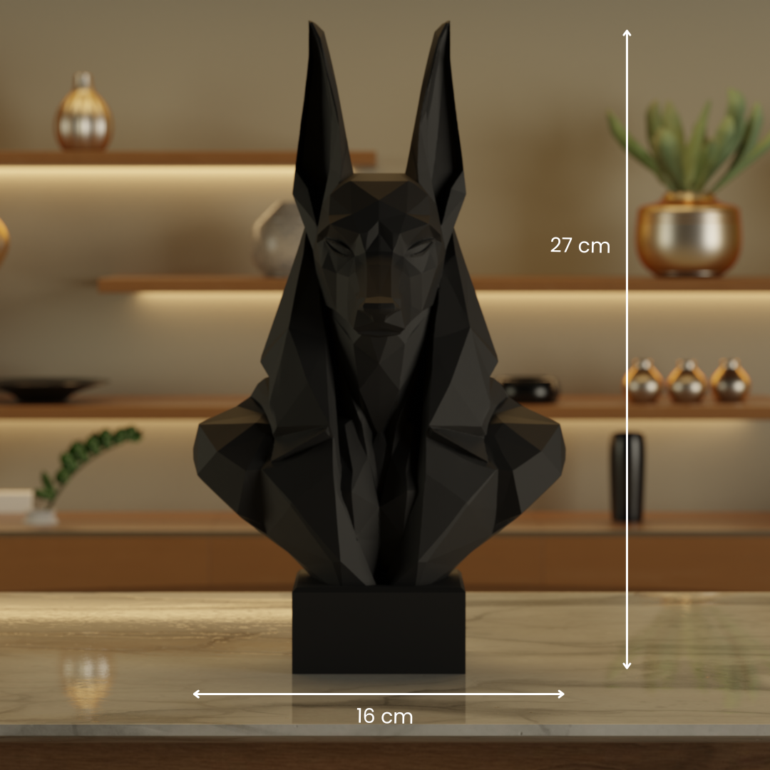 Geometric Anubis — minimalist decor sculpture India | Styra