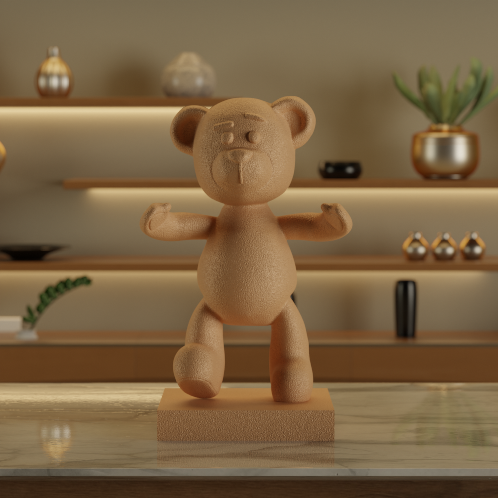 Hug me Bear Beige — contemporary decor sculpture India | Styra