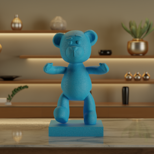 Hug me Bear Blue — designer decor sculpture India | Styra