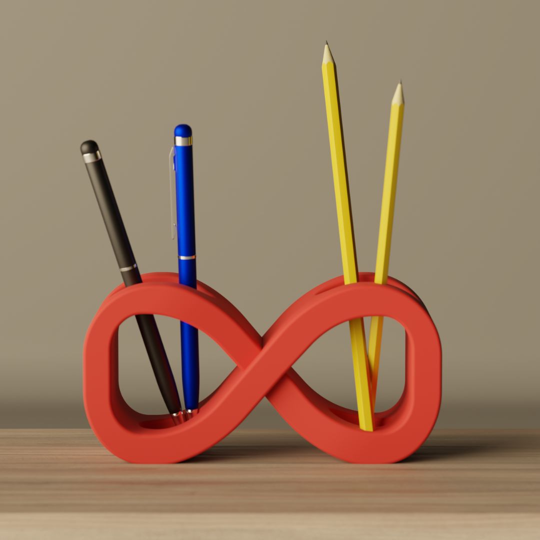 Infinity Desk Organizer, size reference — designer desk organizer India | Styra