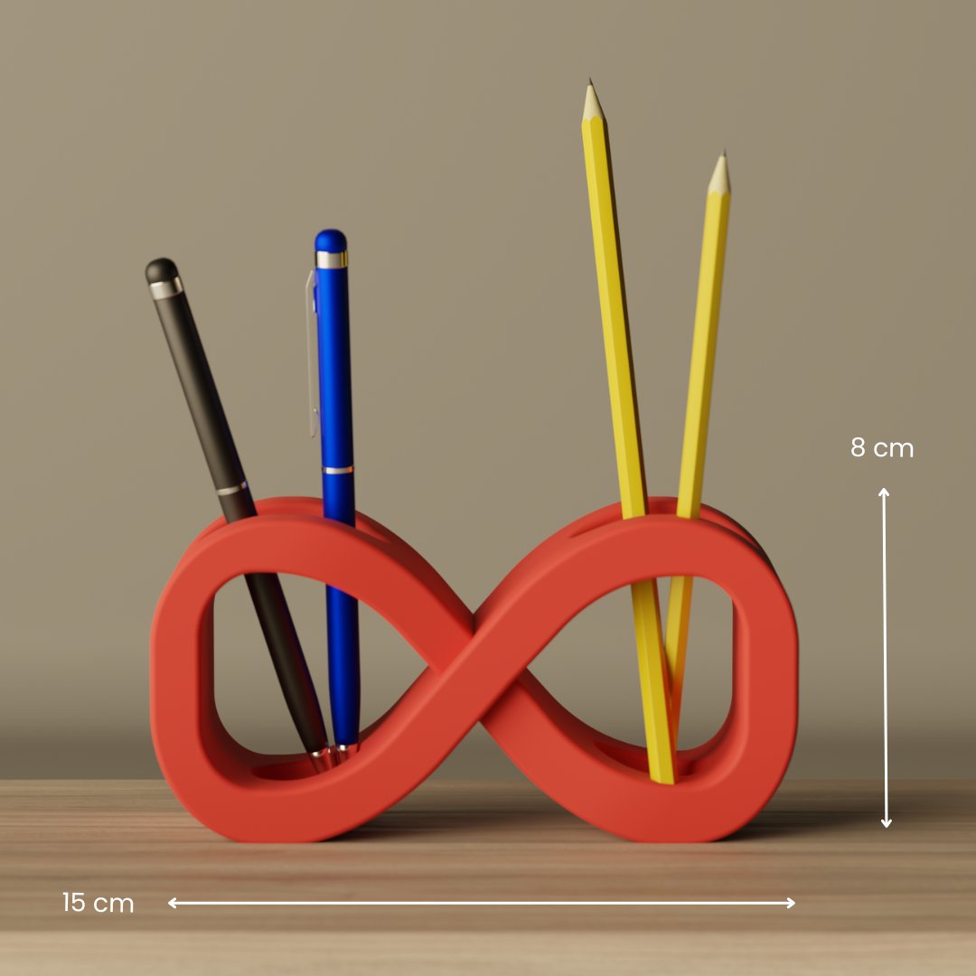 Infinity Desk Organizer, size reference — modern desk organizer India | Styra