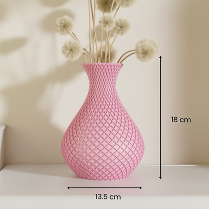 Jalakriti, size reference — minimalist decorative vase India | Styra
