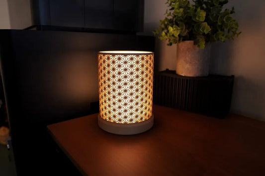 Japanese Kumiko Lamp — designer table lamp India | Styra