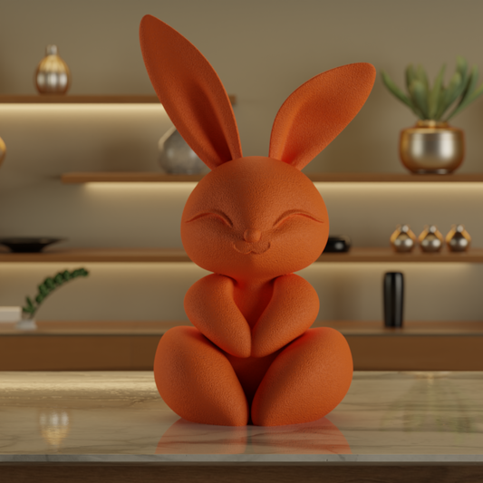 Little Bunny Orange — designer decor sculpture India | Styra