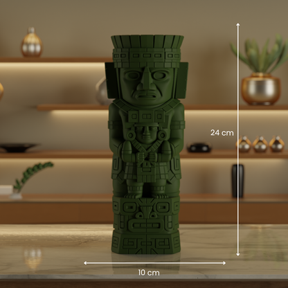 Magic Totem Dark Green — modern decor sculpture India | Styra