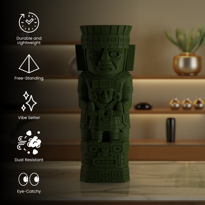 Magic Totem Dark Green — handcrafted decor sculpture India | Styra