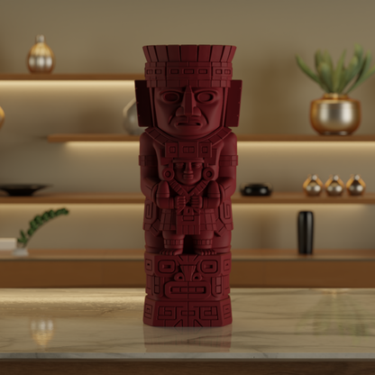 Magic Totem Maroon — premium decor sculpture India | Styra