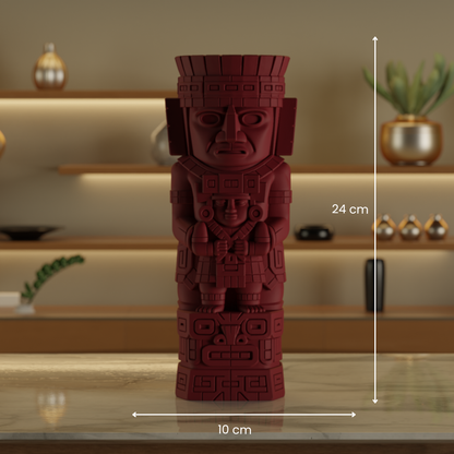 Magic Totem Maroon — minimalist decor sculpture India | Styra