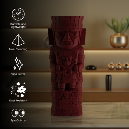 Magic Totem Maroon — sculptural decor sculpture India | Styra