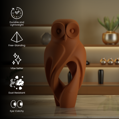 Night Owl Mocha — handcrafted decor sculpture India | Styra