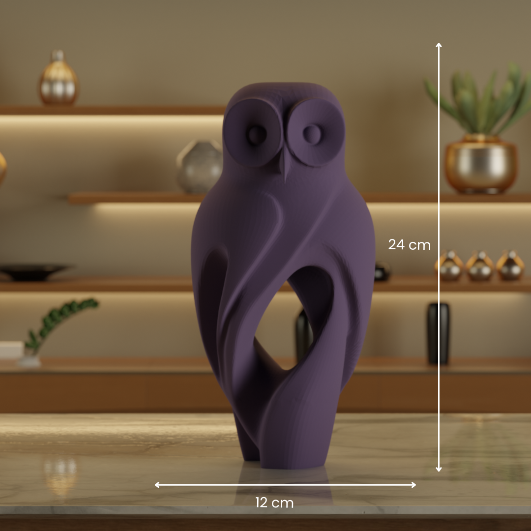Night Owl Purple — artisan decor sculpture India | Styra