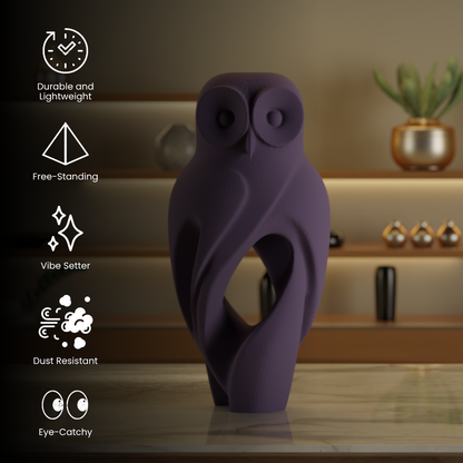 Night Owl Purple — designer decor sculpture India | Styra