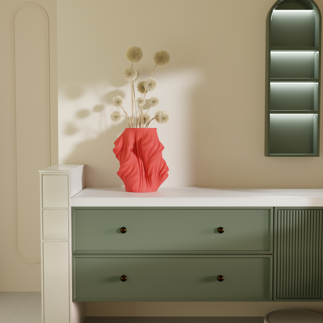 Onir Red — modern decorative vase India | Styra