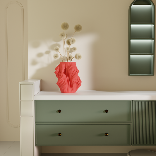 Onir Red — modern decorative vase India | Styra