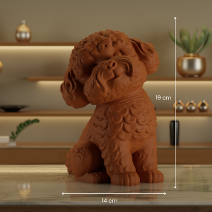 Poddle Water Dog Statue — minimalist decor sculpture India | Styra