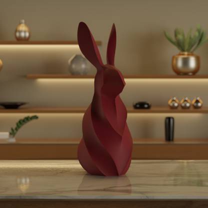 Rare Rabbit Maroon — designer decor sculpture India | Styra