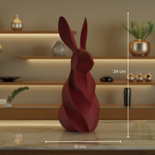 Rare Rabbit Maroon — modern decor sculpture India | Styra