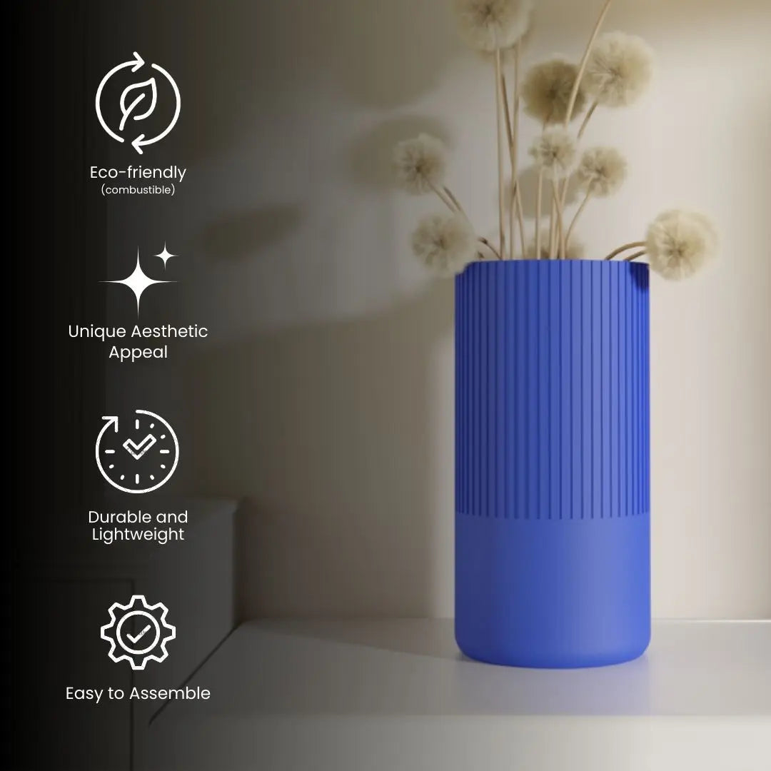 Ravel Vase Blue Detail — Home Decor Vase India | Styra