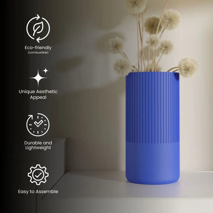 Ravel Vase Blue Detail — Home Decor Vase India | Styra
