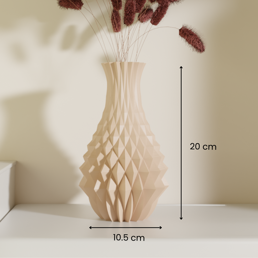 Rev prism vase green — colourful vase online India | Styra