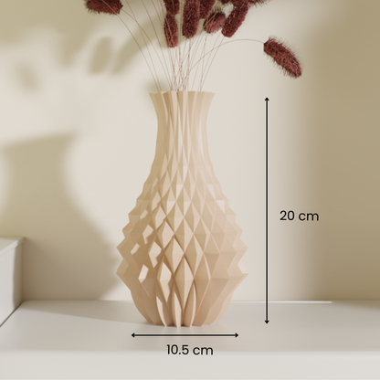 Rev prism vase green — colourful vase online India | Styra