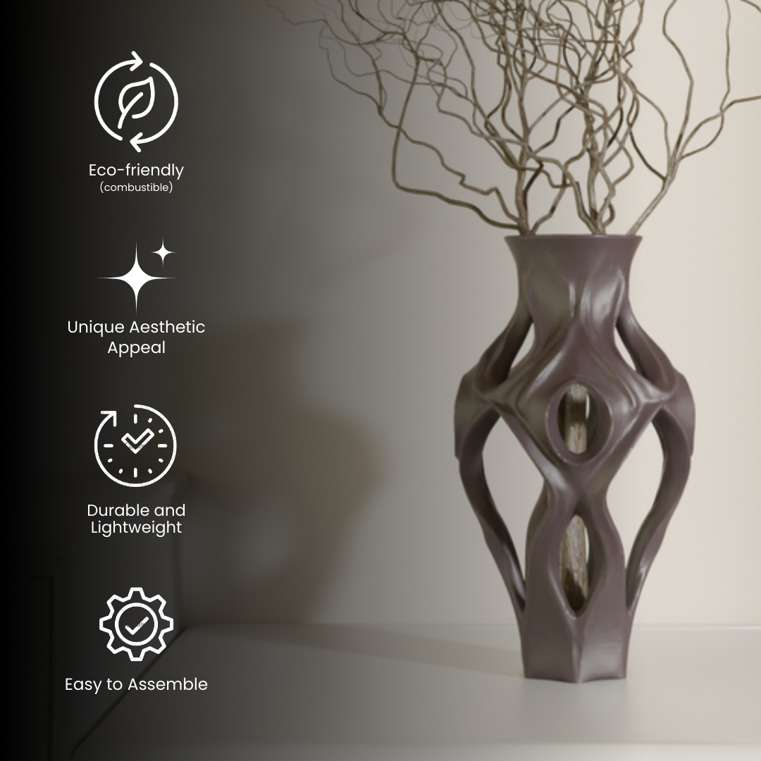 Rohira vase size guide — designer vase India | Styra