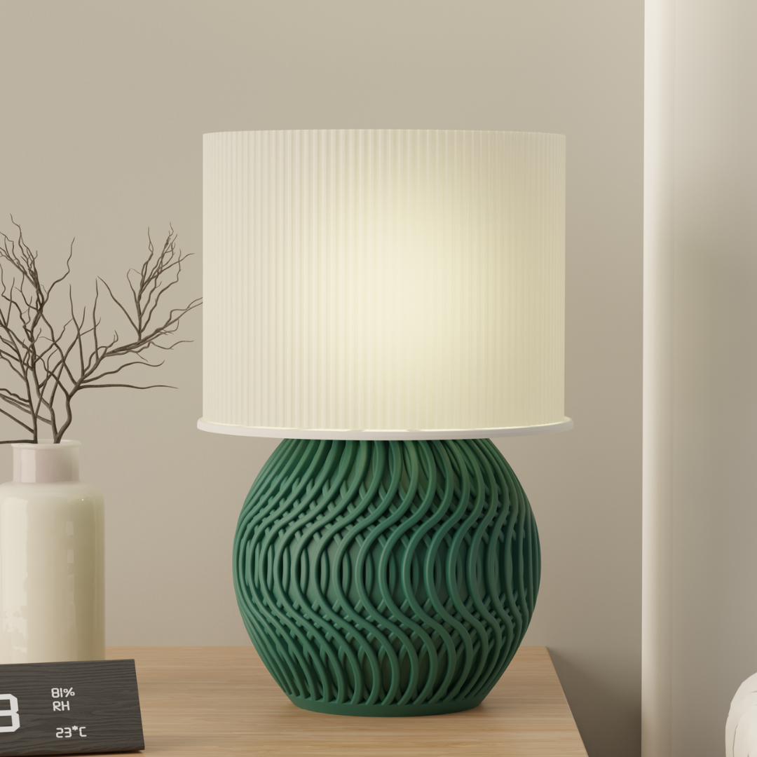 Round Curvy — designer table lamp India | Styra