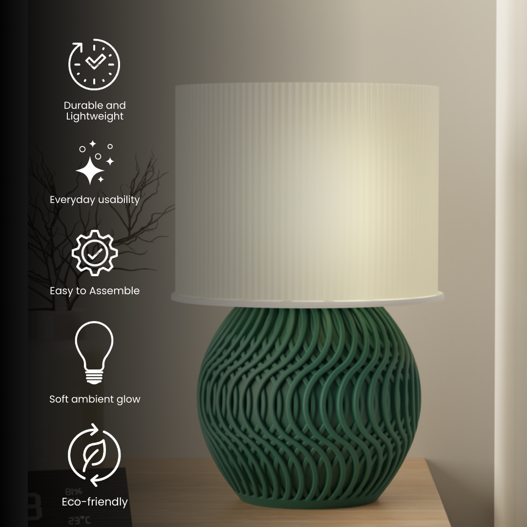 Round Curvy — premium table lamp India | Styra