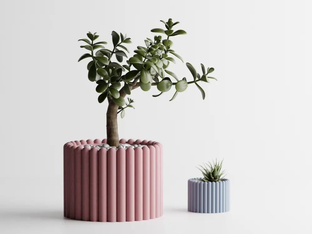 Rounded Planter Pot — classic round indoor plant pot India | Styra