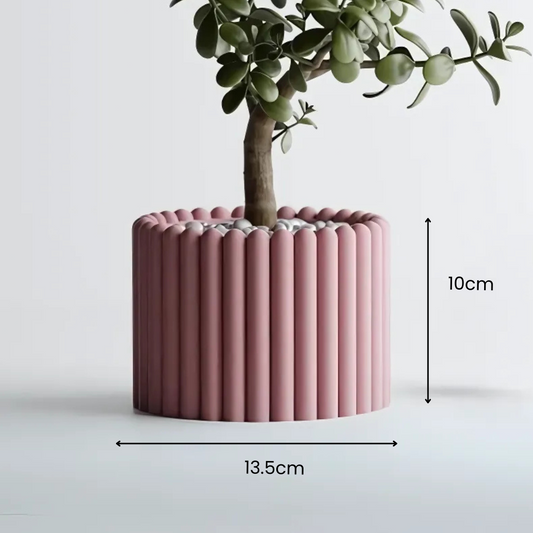 Rounded Planter Pot — designer indoor planter India | Styra