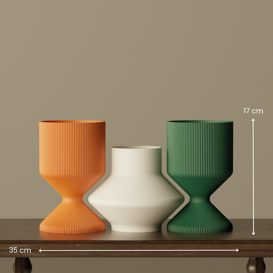 Set of Vases, size reference — modern decorative vase India | Styra