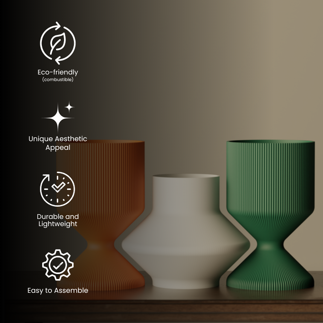 Set of Vases, detail — handcrafted decorative vase India | Styra
