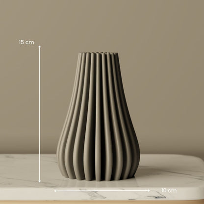 Spiral Vase, size reference — minimalist decorative vase India | Styra