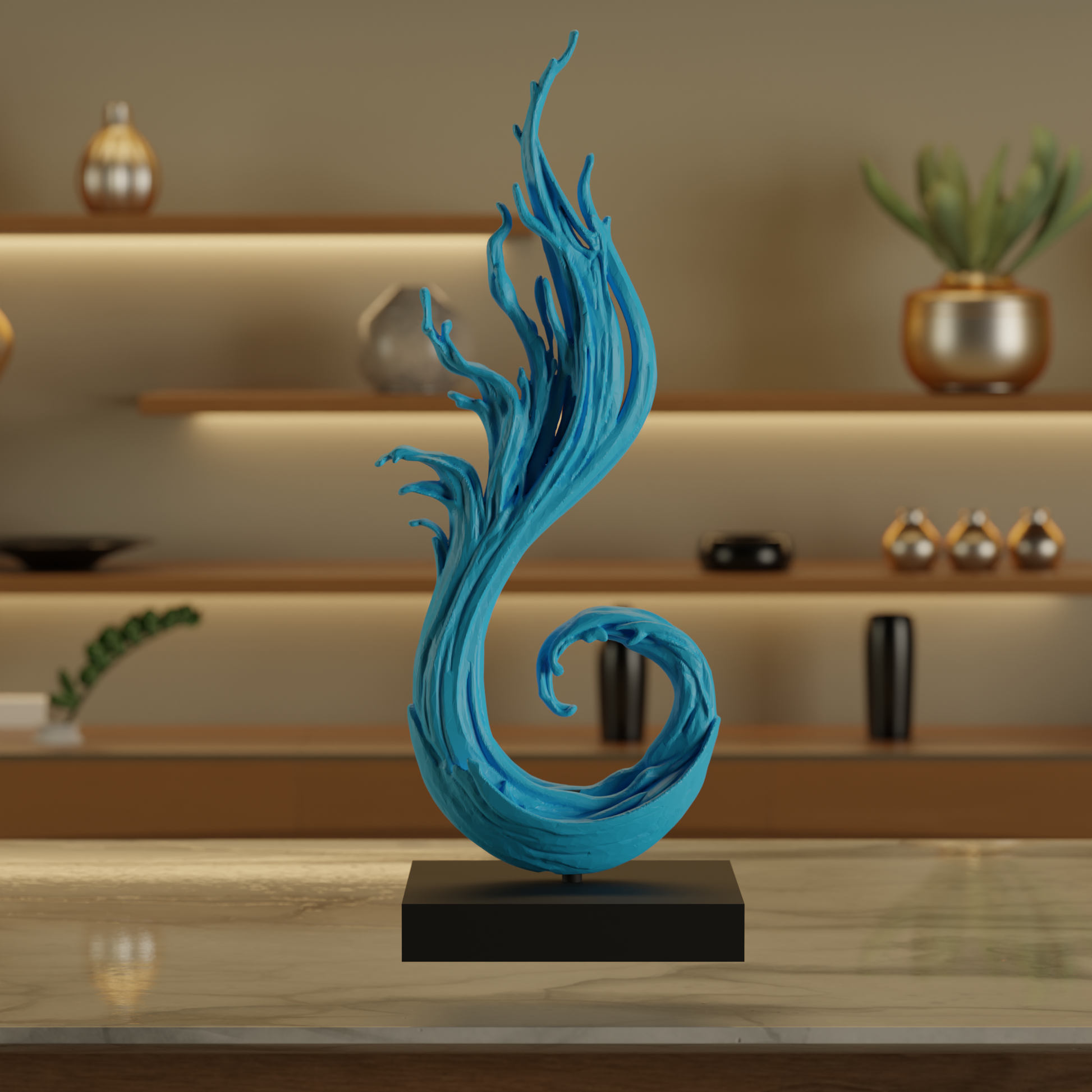 The Aqueous Rise — premium decor sculpture India | Styra