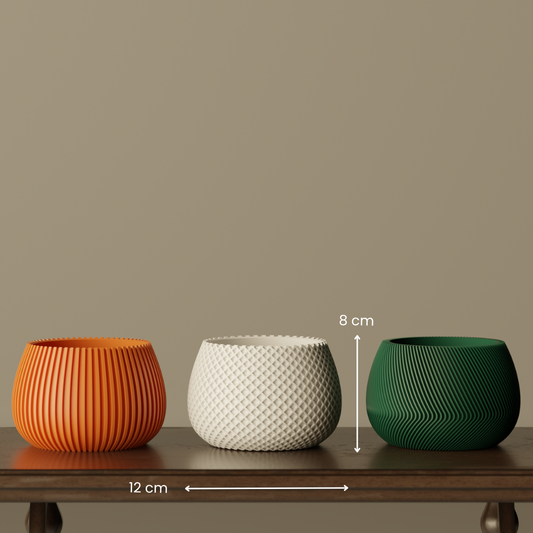 The Contour Bowl Series, size reference — modern indoor planter India | Styra