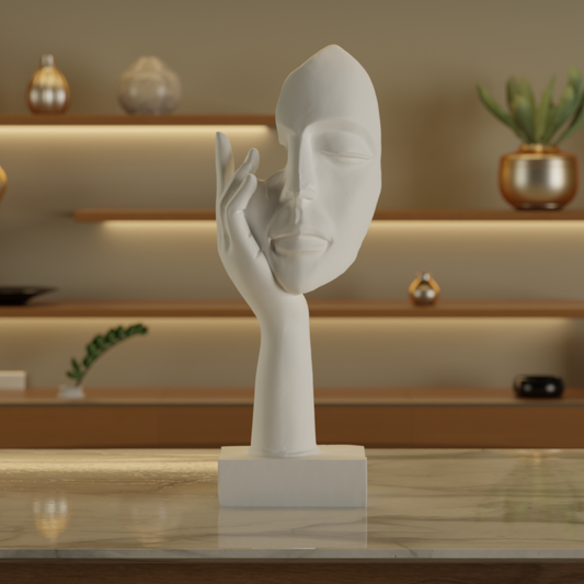 The Floating Face — designer decor sculpture India | Styra