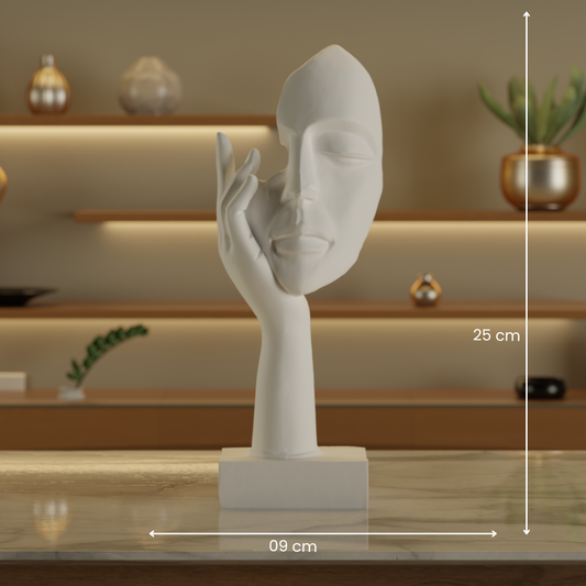 The Floating Face — modern decor sculpture India | Styra