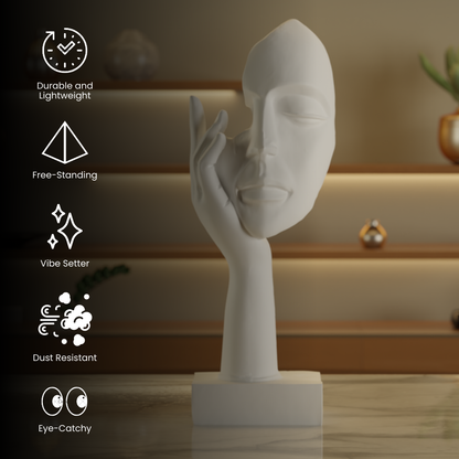 The Floating Face — handcrafted decor sculpture India | Styra