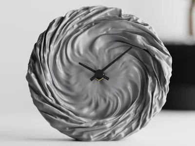 Twisted Cloth Pattern — handcrafted table clock India | Styra