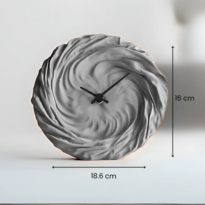 Twisted Cloth Pattern — premium table clock India | Styra