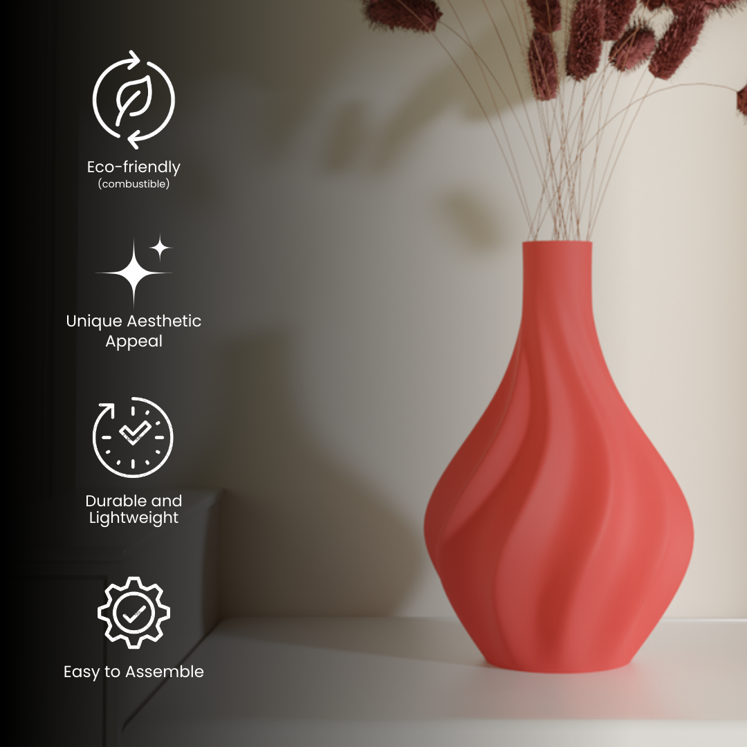 Valay vase size guide — designer vase India | Styra