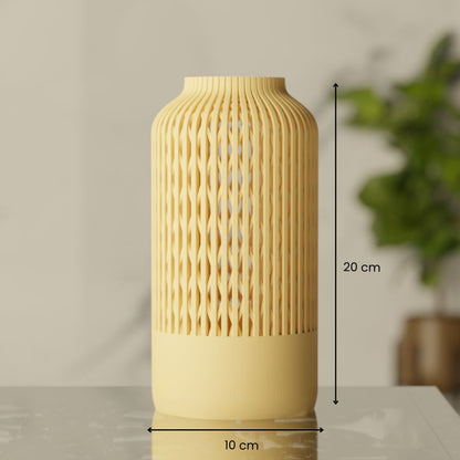 Vellis Vase, size reference — handcrafted decorative vase India | Styra