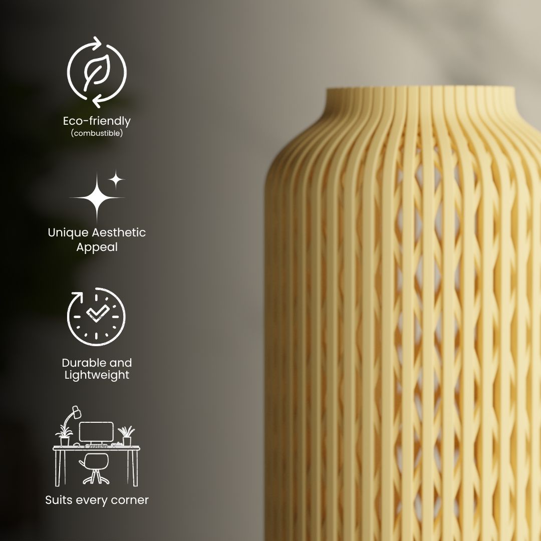 Vellis Vase, detail — premium decorative vase India | Styra