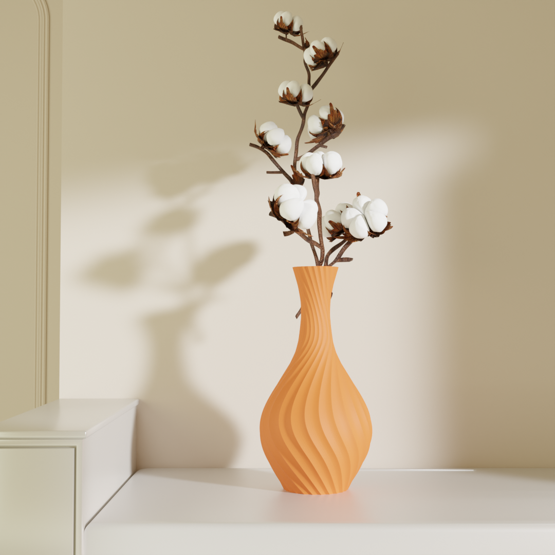Vrittika, detail view — designer decorative vase India | Styra