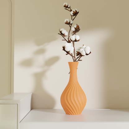 Vrittika, detail view — designer decorative vase India | Styra