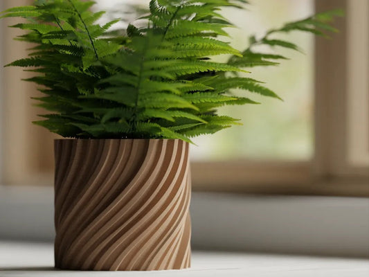 Wavy Twisted Planter Pot — twisted wave plant pot India | Styra