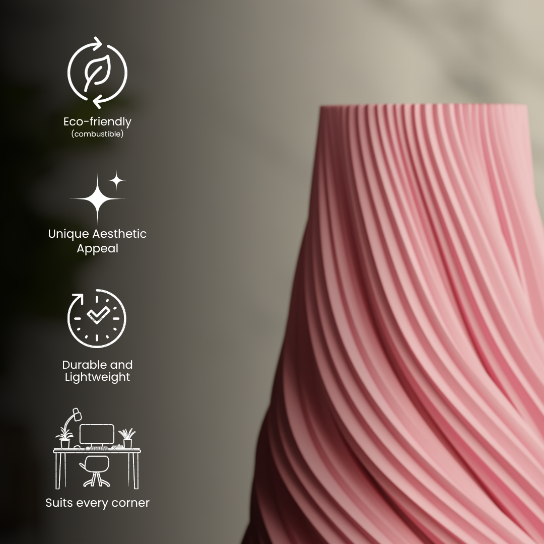 Whipped Cream Vase Pink, size reference — premium decorative vase India | Styra