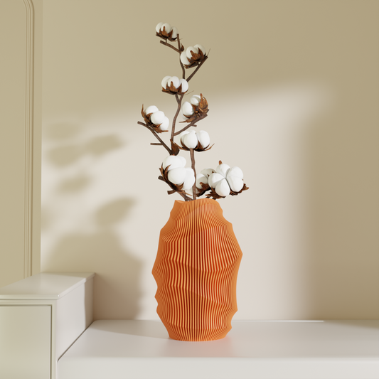 Kuraloop curvy vase with fins